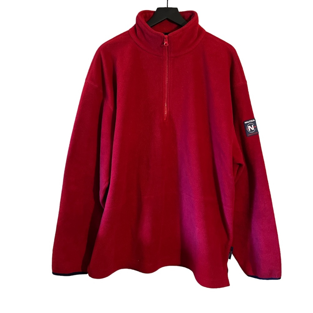 Vintage Red Nautica Fleece Sweater